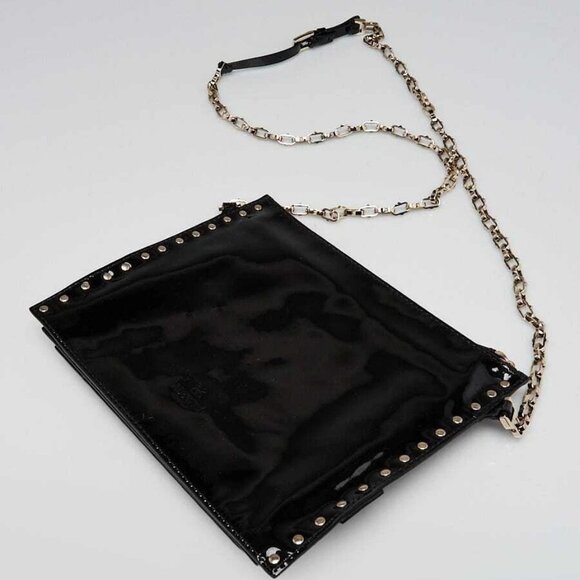 Valentino Black Patent Leather Rockstud Triple Zip Crossbody Bag - Picture 4 of 12